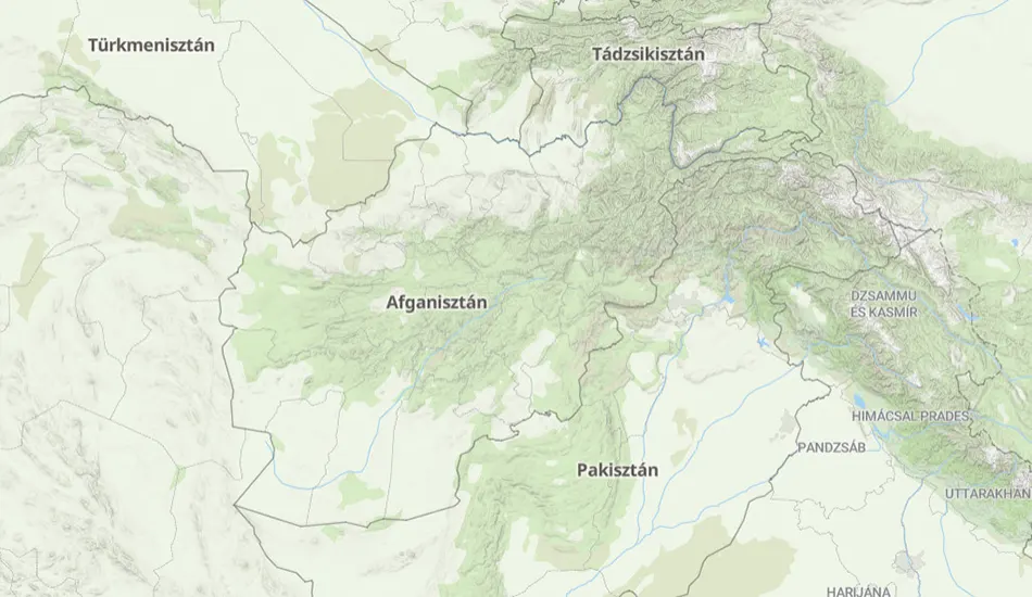 Afganisztán térképe