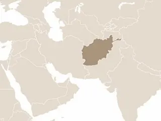 Afganisztán elhelyezkedése Ázsiában