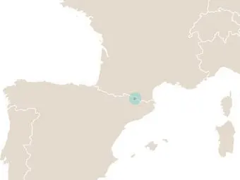 Andorra elhelyezkedése Délnyugat-Európában