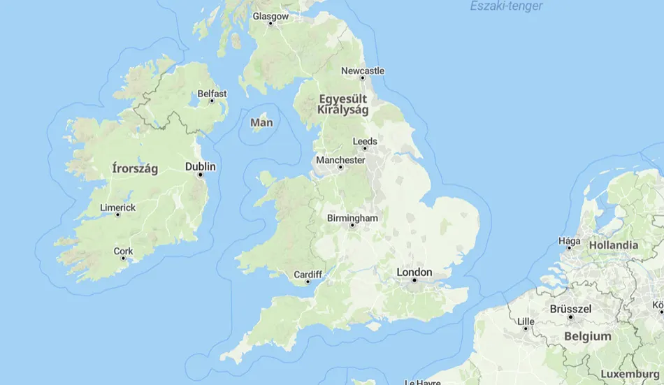 Anglia térképe