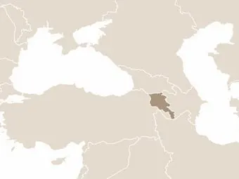 Örményország elhelyezkedése Törökországtól keletre
