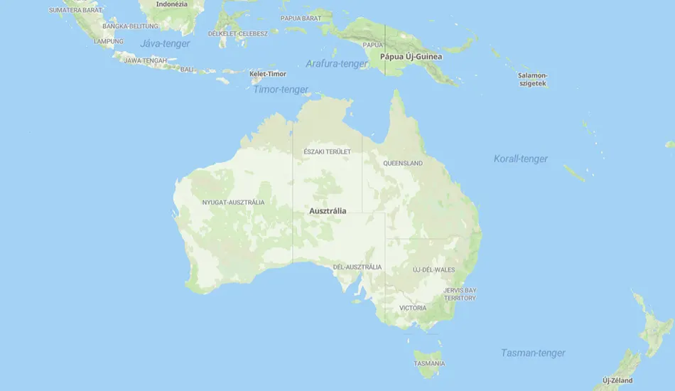 Ausztrália térképe