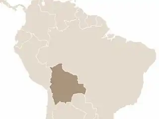 Bolívia elhelyezkedése