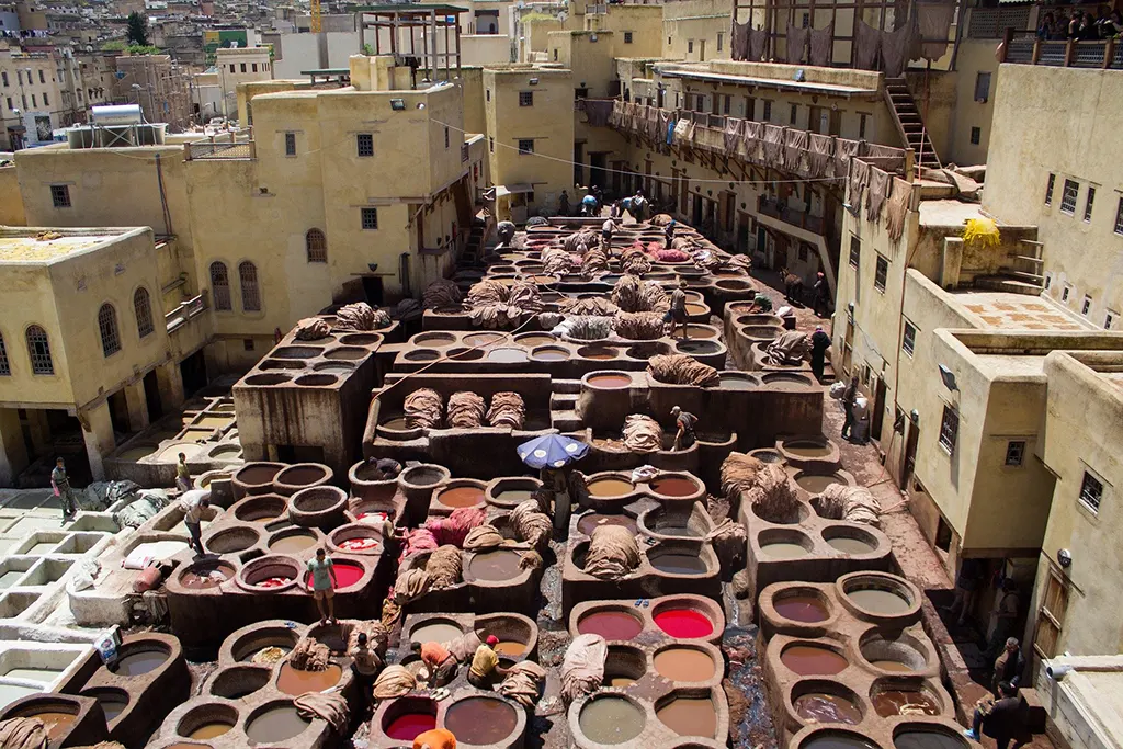 bőrcserzők, Marokkó