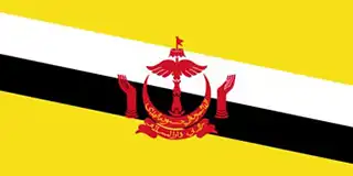 Brunei hivatalos zászlaja