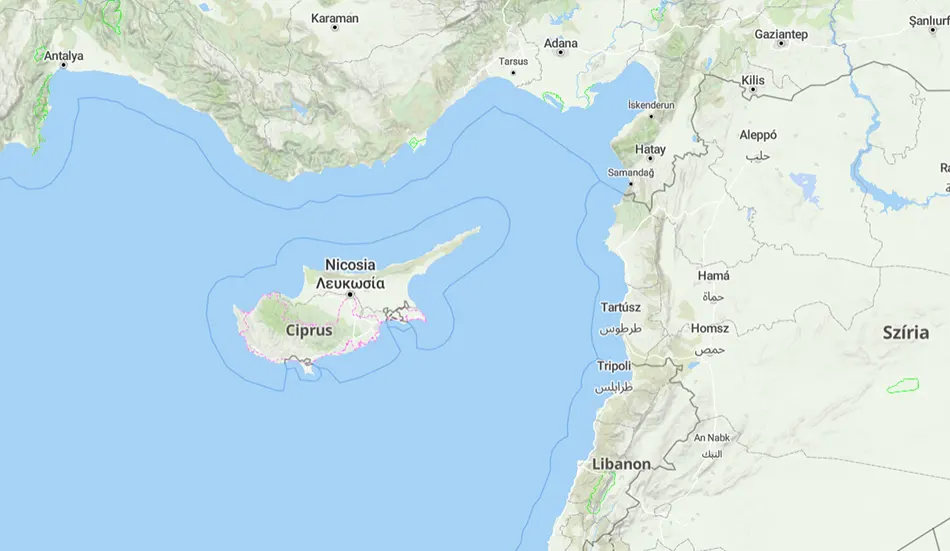 Ciprus térképe