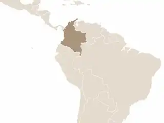 Kolumbia elhelyezkedése