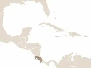 Costa Rica elhelyezkedése