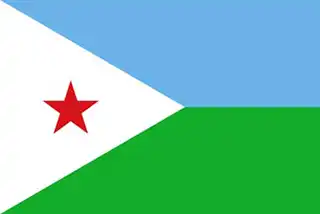 Dzsibuti hivatalos zászlaja