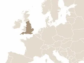 Anglia elhelyezkedése Nyugat-Európában