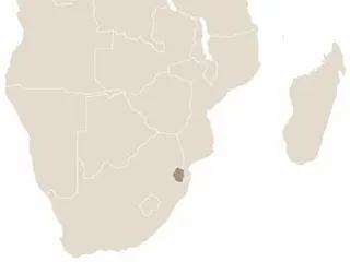 Szváziföld elhelyezkedése Dél-Afrikában