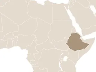Etiópia elhelyezkedése Kelet-Afrikában