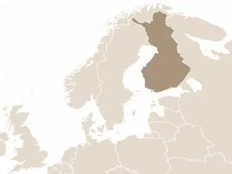 Finnország elhelyezkedése Észak-Európában