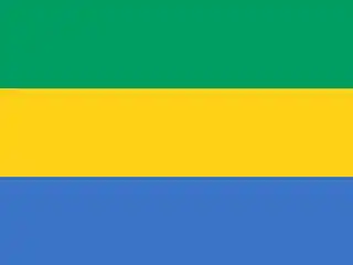 Gabon hivatalos zászlaja