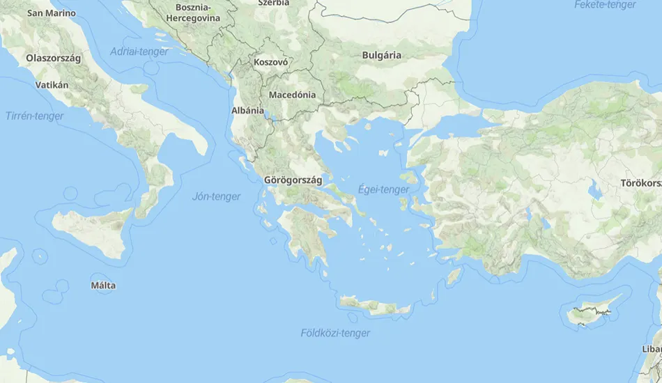 Görögország térképe