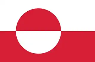 Grönland hivatalos zászlaja
