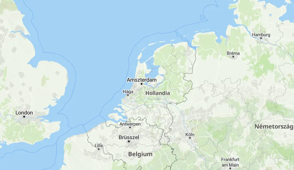 Hollandia térképe