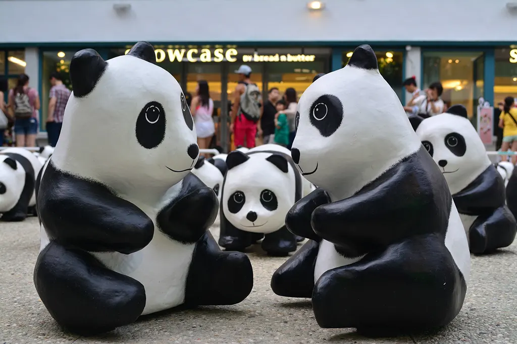 panda szobor, Hongkong