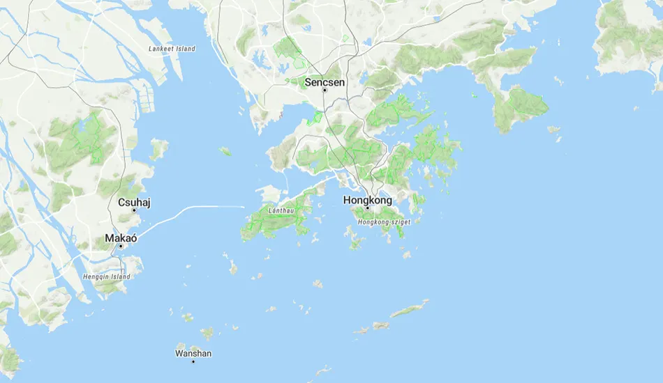 Hongkong térképe