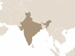 India elhelyezkedése Dél-Ázsiában