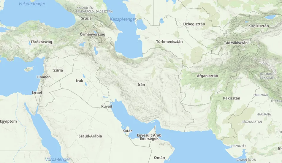 Irán térképe