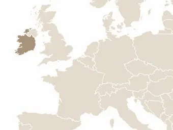 Írország elhelyezkedése Nyugat-Európában