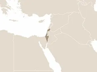 Izrael elhelyezkedése a Közel-Keleten