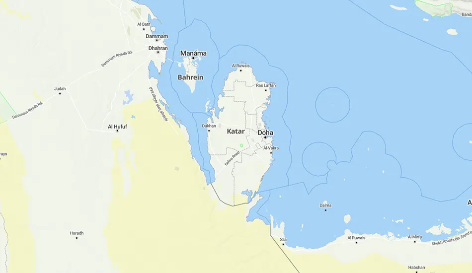 Katar térképe