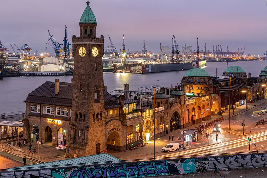 Hamburg, kikötő, Hanza-város