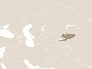 Kirgizisztán elhelyezkedése