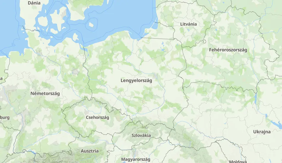 Lengyelország térképe