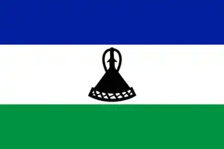 Lesotho hivatalos zászlaja
