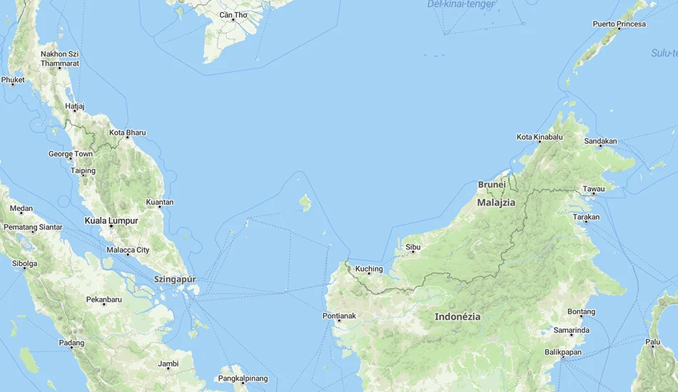 Malajzia térképe
