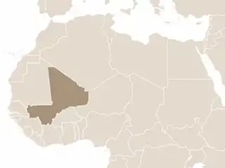 Mali elhelyezkedése