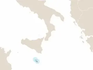 Málta elhelyezkedése a Földközi-tengerben