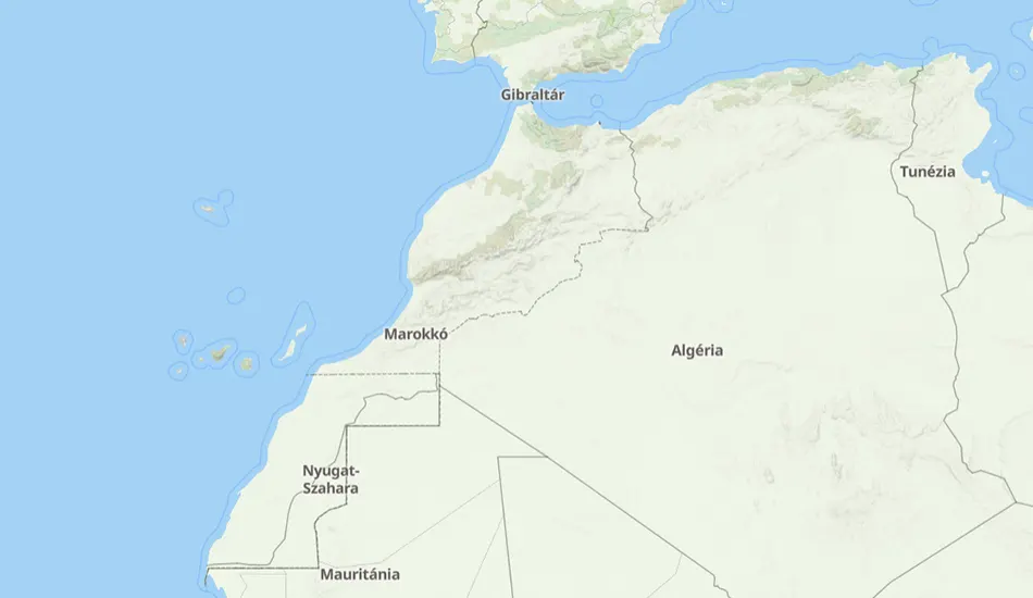 Marokkó térképe
