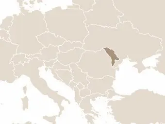 Moldova elhelyezkedése Kelet-Európában