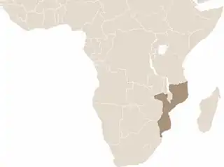 Mozambik elhelyezkedése