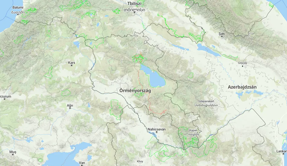 Örményország térképe