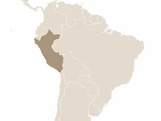 Peru elhelyezkedése Dél-Amerika északnyugati partjainál