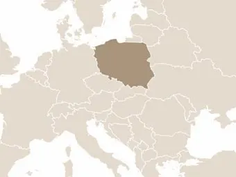 Lengyelország elhelyezkedése Közép-Európában