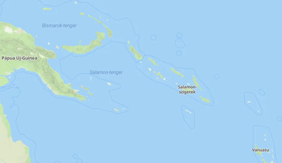 Salamon-szigetek térképe