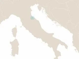San Marino elhelyezkedése Dél-Európában