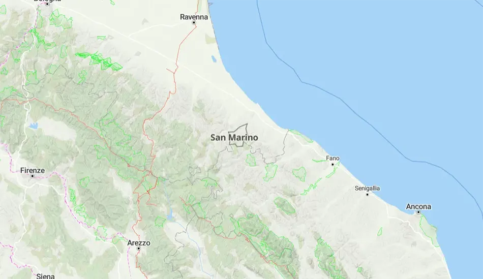 San Marino térképe