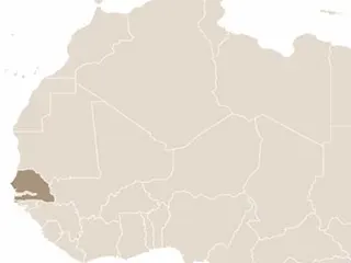 Szenegál elhelyezkedése Afrikában