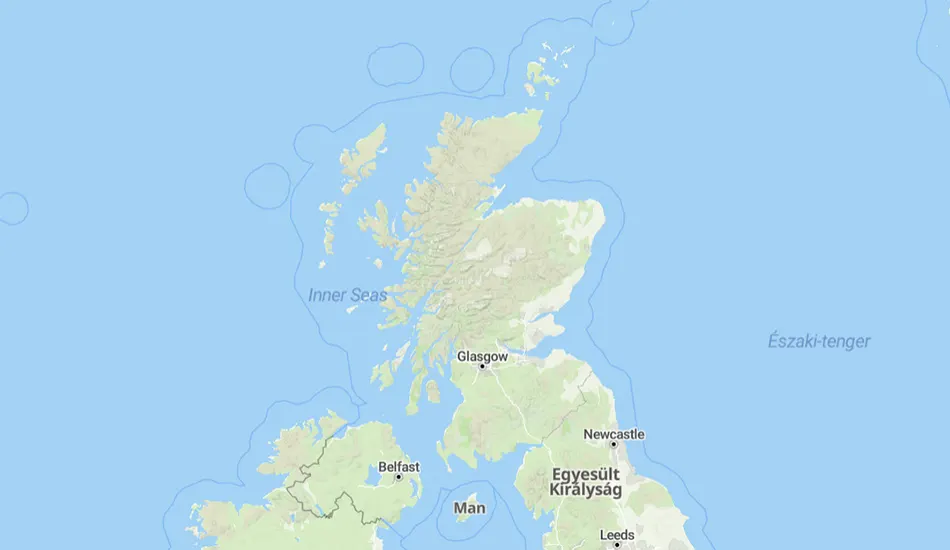 Skócia térképe