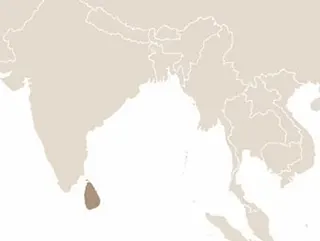 Srí Lanka elhelyezkedése Dél-Ázsiában