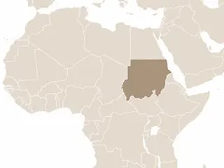 Szudán elhelyezkedése Északkelet-Afrikában