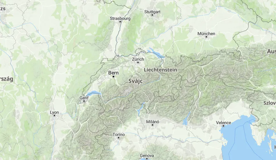 Svájc térképe