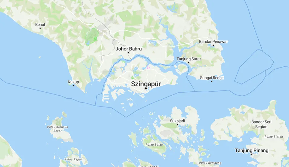 Szingapúr térképe